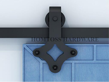 HT-B011 Normal size carbon steel barn door hardware
