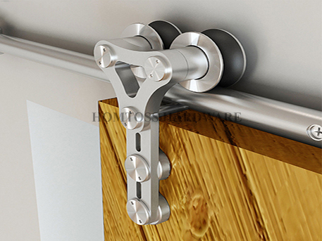 HT-C005-M1 Normal size stainless steel barn door hardware