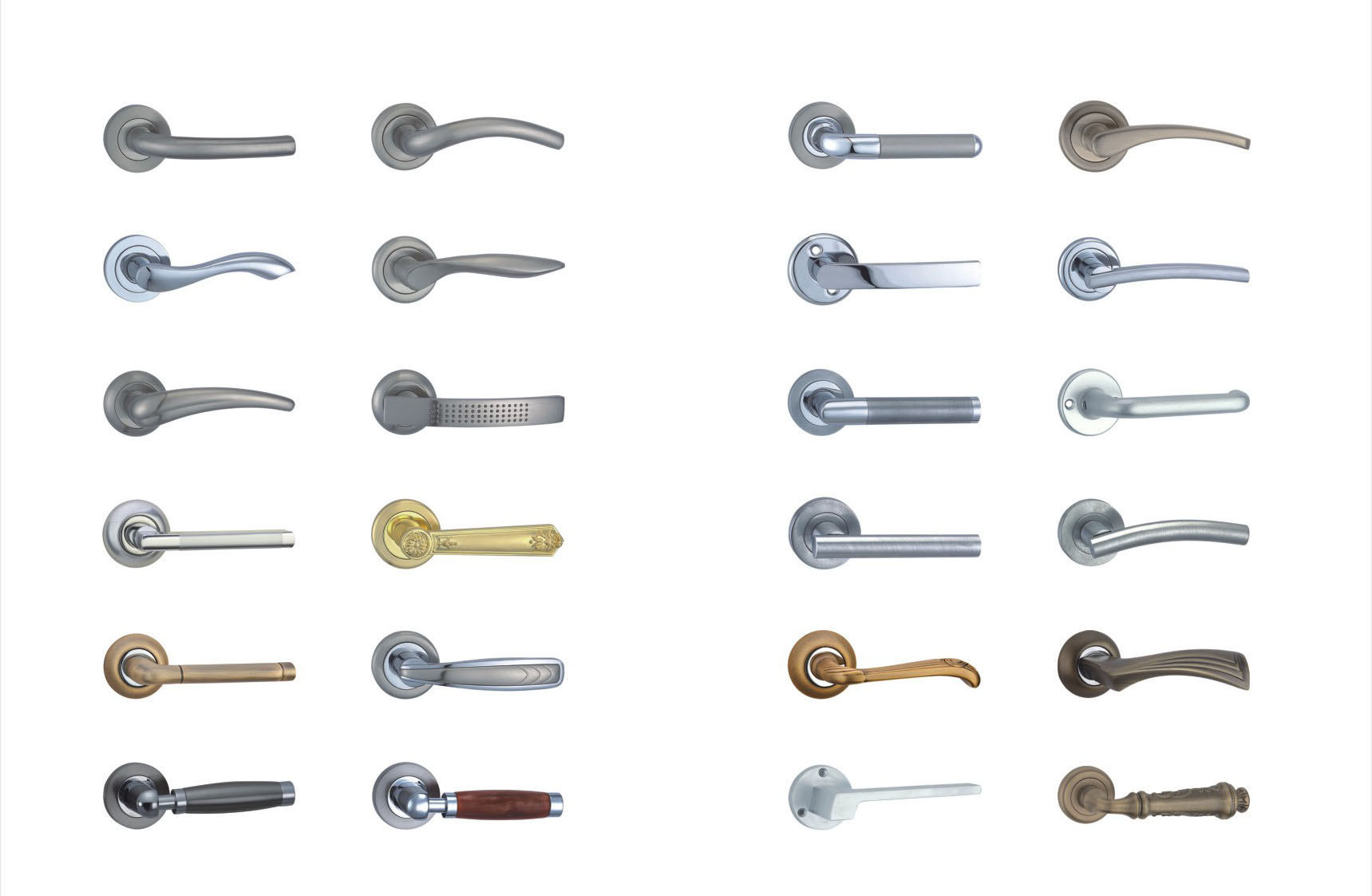 Zinc Alloy Lever on rose