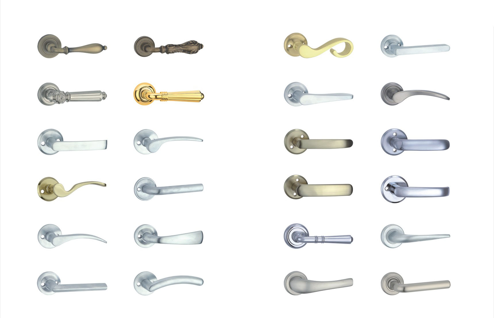 Zinc Alloy Lever on rose
