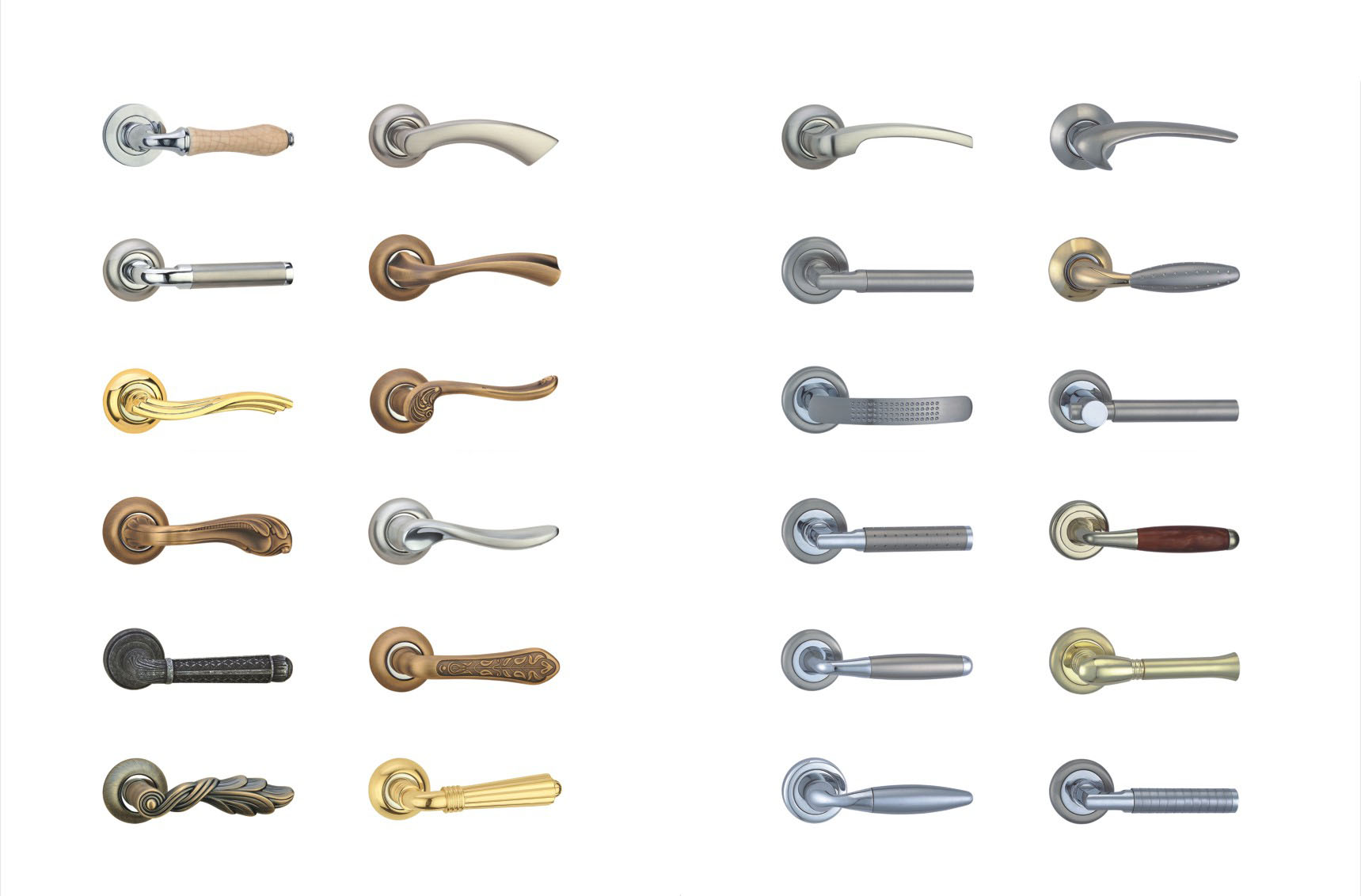 Zinc Alloy Lever on rose