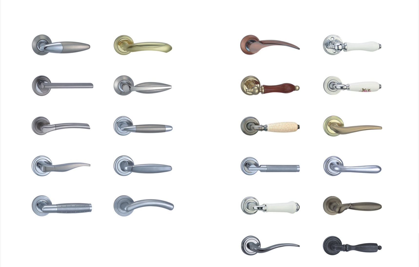 Zinc Alloy Lever on rose